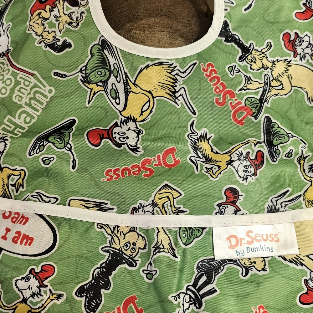 Bumpkins-Dr. Seuss Baby Bib Set - Green and Blue